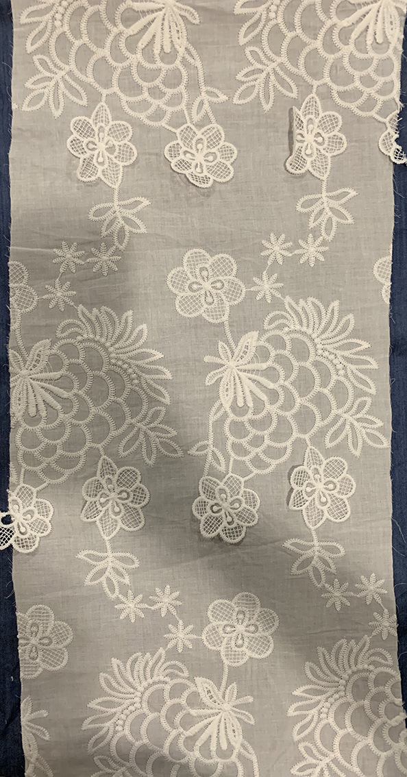 Embroidery pattern detail